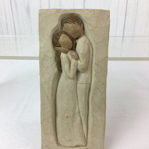 Vintage 2002 Willow Tree In Love's Embrace Man and Woman Demdaco Wall Decor